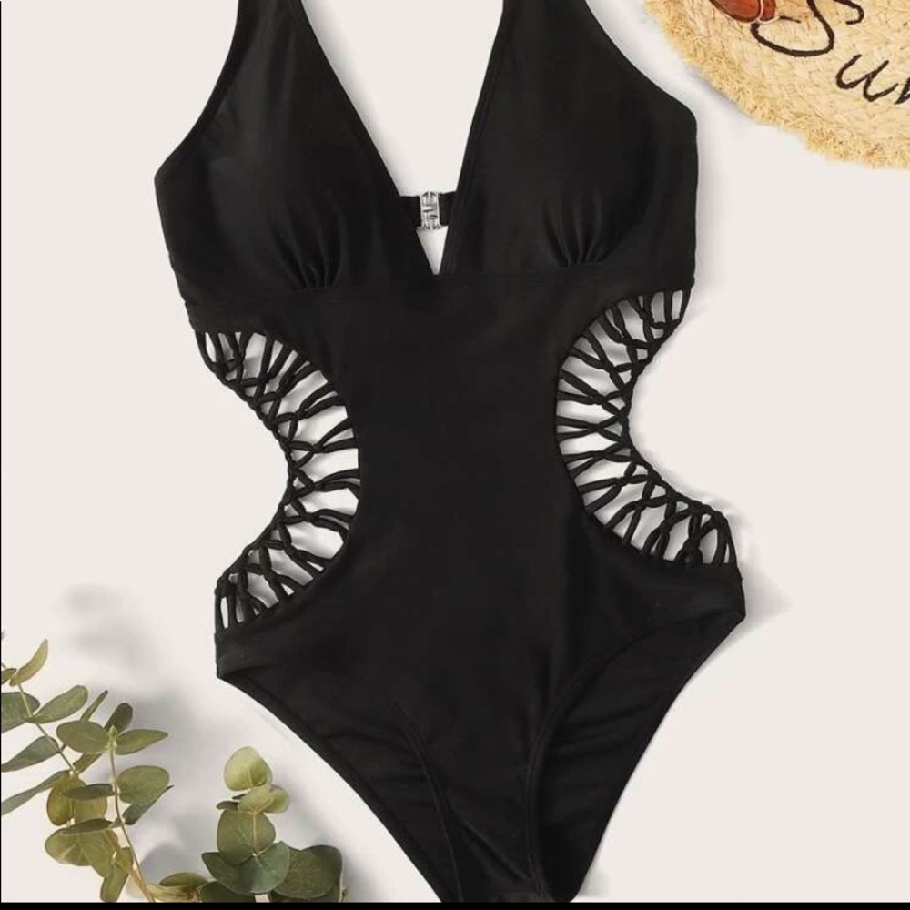 Shein Ladder Cut Out One Piece Swimsuit